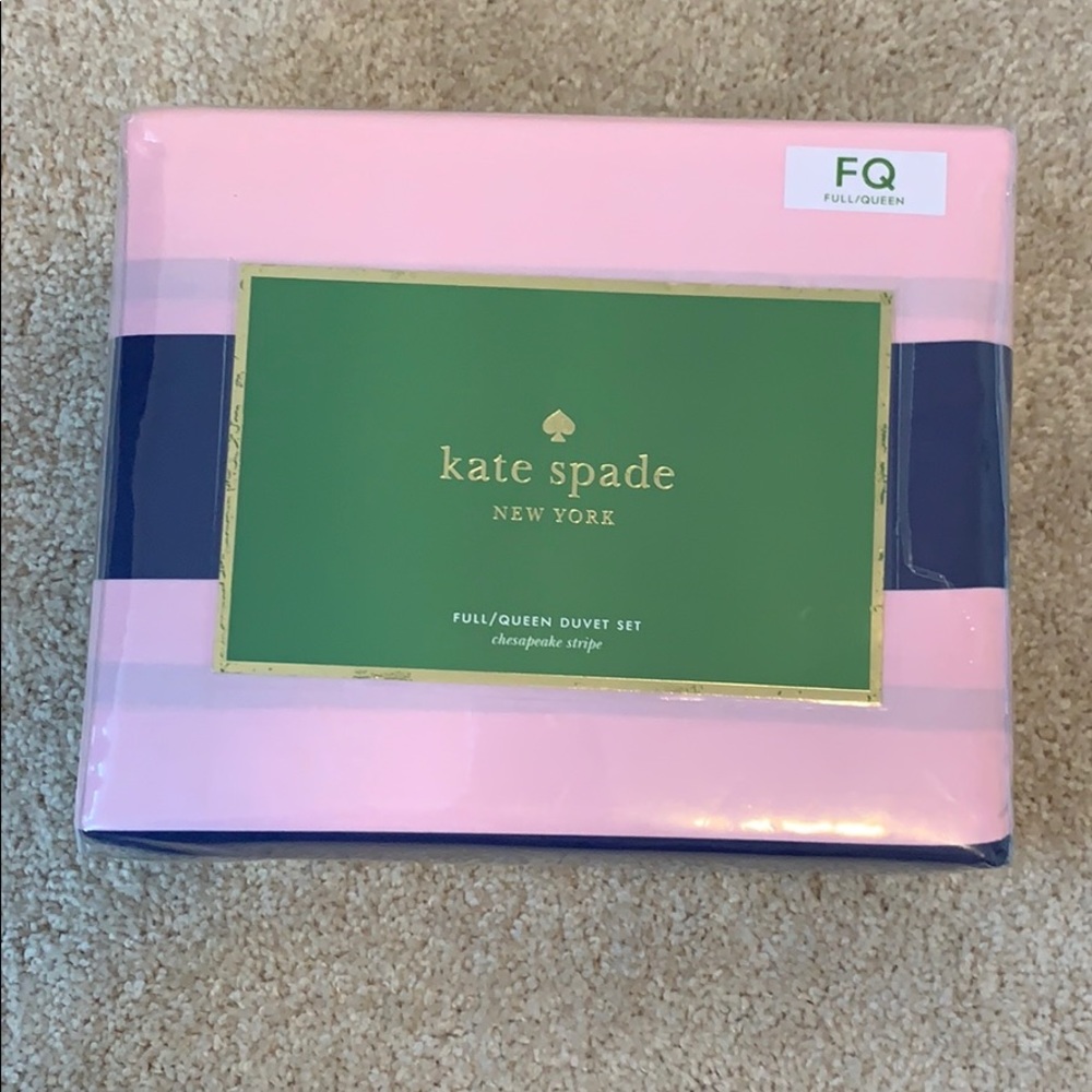 Kate Spade Pink and Blue Duvet Set